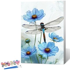 Framed Paint By Numbers Kit Easy Botanical Plant Leaves Full Drill Wall Art