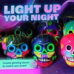 Versatile Glow in The Dark Acrylic Paint Set – 0.7 Fl Oz Bottles for Art & Decor