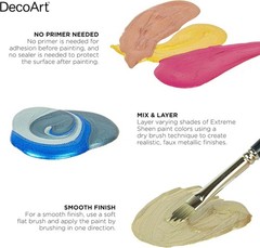 Ultimate 2 Fl Oz Champagne Gold Extreme Sheen Acrylic Paint – Reflective Finish