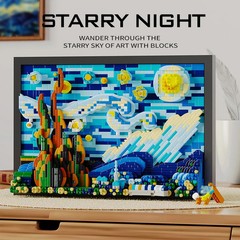 1731pcs 3D Oil Painting Building Blocks, Famous Art DIY Photo Frame for Home