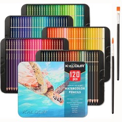 120 Colors Watercolor Pencils Blendable Wet Or Dry Water Soluble Art Set