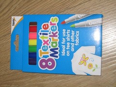 8 Textile Markers – (Tiger) Fabric Pens/Arts/Crafts/Design/Kids/Create/Clothes