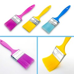 9 PCS Flat Paint Brushes 2 Inch Brush Set For Acrylic Oil Craft Walls