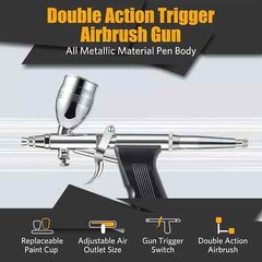 Airbrush Kit, Air Brush Painting Set, Double Action Trigger Airbrush Gun with…