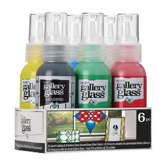 , Basic Stained Kit, 6 Piece Glass Paint Set for DIY Arts and Crafts, Perfect…