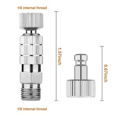 ABEST Airbrush Quick Release Disconnect Coupler Kit 1/8″ BSP Male & Female A…