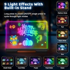 Rechargeable LED Drawing Board, 9 Colors