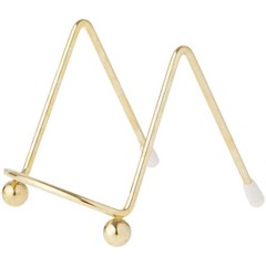 Brass Wire Easel for Small Flat Items 2.5″ H x 2.25″ W x 3.25″ D Display