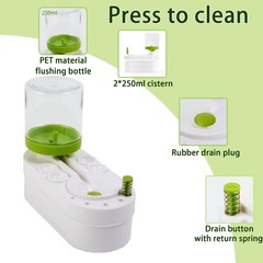 Hynhsun 2025 Upgraded Paint Brush Cleaner Rinse Cup Water Green