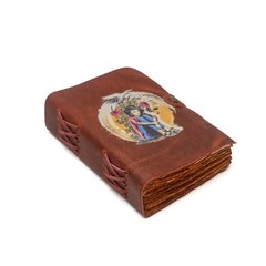 Leather Journal with Digital Print A5 Hardcover Writing Notebook for & Men, V…