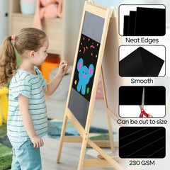 10 Pcs Black Poster Board Paper 12×18, ROOKEA Vision Boards Posterboard Bulk …