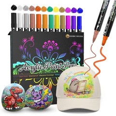 Acrylic Paint Pens for Rock Painting Stone Ceramic Glass Wood