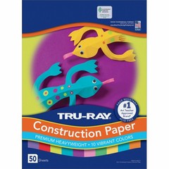 Pacon Tru-ray Sulphite Construction Paper – 12″ X 18″ – Assorted (102941)