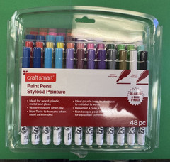 Craft Smart Medium & Broad Tip Oil Paint Pens 48 pc Assorted Colors 656634 NEW