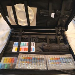 Artist’s Loft 101 Piece Deluxe Studio Art Set w/Easel & Messenger Bag NIB