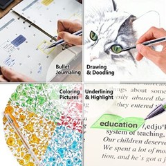 Glitter Gel Pens,40 Color Glitter Gel Pens+40 Refills for Drawing Crafts,80-Pack