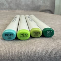 29 Count Copic Markers Including Blender and Black, Lightly Used 1 Duplicate