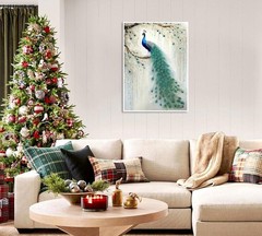 5D DIY Peacock Diamond Painting Kit Full Drill Wall Art Decoration Set