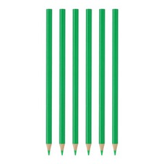 6Pcs, Green Colored Pencils Set for Artists Art Painting