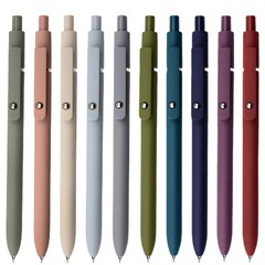 10 Pcs Fine Point Gel Pens 0.5mm Smooth Writing, Mixed Colors for Journaling & O