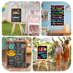 10 Pcs Black Poster Board Paper 12×18, ROOKEA Vision Boards Posterboard Bulk …
