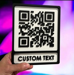 3D Custom QR Code Wall Art – Personalized QR