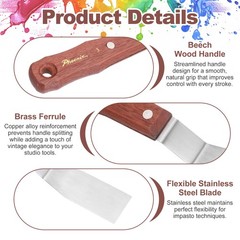 Pack of 1 Large Palette Knife No.3, 9.3″ Long Palette Knives