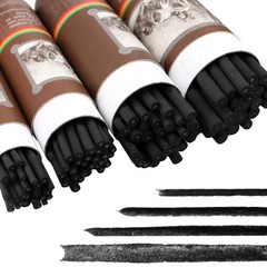 120 PCS Willow Charcoal Sticks Black Natural Artists Drawing Sketching