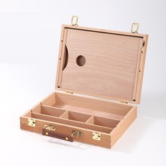 Wooden Table Easel Box W/ Storage Drawer Portable Artist Easel Painting Supplies