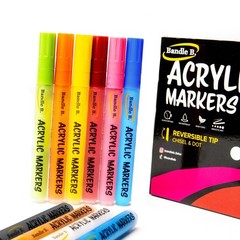 Acrylic Paint Markers Set of 18 – Quick-Drying, Waterproof, Non-Toxic Art Pens f