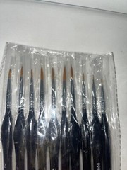 10 Pieces Fine Detail Paint Brush Miniature Mini Paints Brush Set for Acrylic, W
