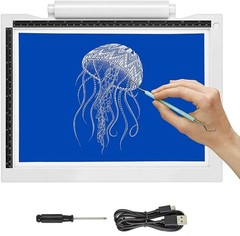 iVyne Bright Crafting Light Pad A4 – Battery & Cable Powered LED White