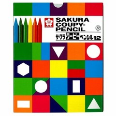 Sakura Coupy pencil 12 color Japan crayon