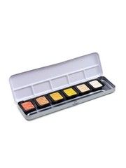 Assorted Pearlescent Paint Set Fast Dry Metallic Colors for Artists 6 Color Set
