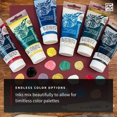 WaterSoluble Block Printing Ink 5Ounce Tube Platinum White Art Supplies