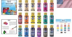 Americana Acrylic Paints for Crafts – 18 Bottles