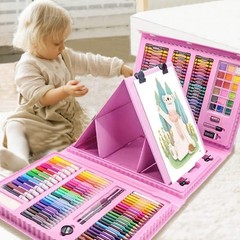 Dlucky 208 Pcs Art Supplies, Drawing Art Kit for Kids Adults Art Set with Double