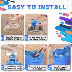 Paint Brush Cleaner Painting Supplies for Kids, Paint Station, Paint Water Brus