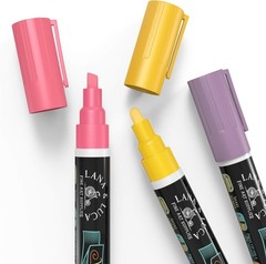 Multicolor Liquid Chalk Markers Set – 8 Vintage 6mm Tips for Classroom & Crafts