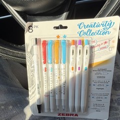 Zebra Creativity Collection 8 PK Multicolor Artists’ Pens & Markers Set