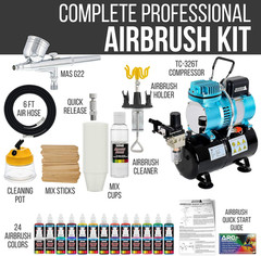 Cool Runner II Dual Fan Air Tank Compressor System Deluxe Kit with Gravity Feed