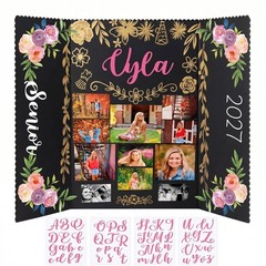 2027 Senior Night Gifts 48 x 36 Inch Graduation Photo Trifold Display Boards …