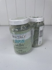 2 X 8oz Waverly Inspirations 60720E Chalk Acrylic Paint Matte Celery Green