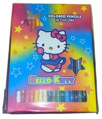 Hello Kitty 16 Colored Pencils by Sanrio 2002