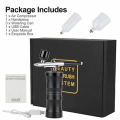 Portable Air Compressor Kit Airbrush Paint Spray Gun Nail Art Tattoo Airbrush
