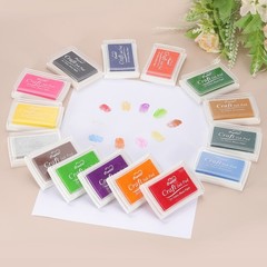 Craft Ink Pads for Stamps, 2 Pcs Washable Finger Print Ink Pad Rainbow, Brown