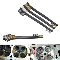 5x Mini Wire Brush Set Brass Steel Nylon Rust Remover Cleaning Polishing Tool