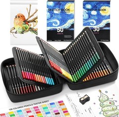 120 Pack Colored Pencils for Adult Coloring Books, Soft Core Oil Based – NEW