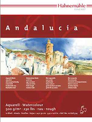 Hahnemuhle Andalucia Watercolour Block 450g / 235lb – Not & Rough – All Sizes