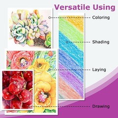 Japanese Style 72 Colored Pencils Set – Vibrant Colors for Drawing & Sketching